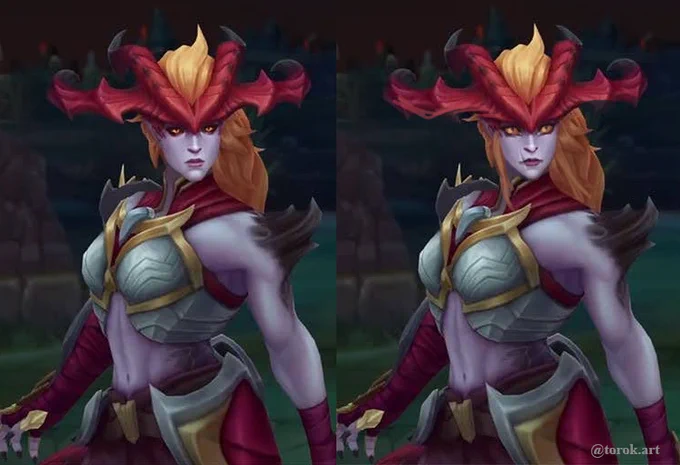 Riot Games you can do it, let's go I'm helping ! #Shyvana I painted over the 3D model, inspired of my work artwork from 2018.