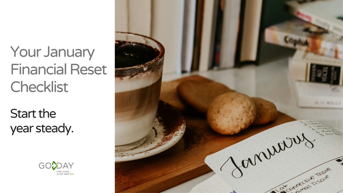 GODAYca's tweet photo. A gentle January reset can bring clarity to the year ahead.

Your Financial Checklist:

• Review bills
• Look at early spending
• Build a winter cushion
• Choose one realistic goal

More guidance: https://t.co/qcvMH1j5Zh 

#JanuaryReset #MoneyTips https://t.co/gjQnzjQYnT