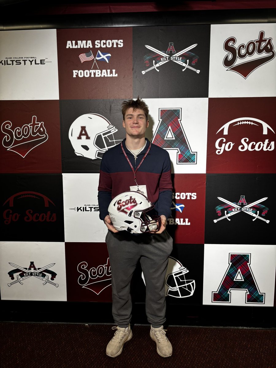 Jmozz80's tweet photo. After a great visit with @CoachCouchAlma at Alma today, i’m excited and blessed to receive my 3rd collegiate offer!!! @fbcoachmac @PrepRedzone https://t.co/vIloZ9bLTq