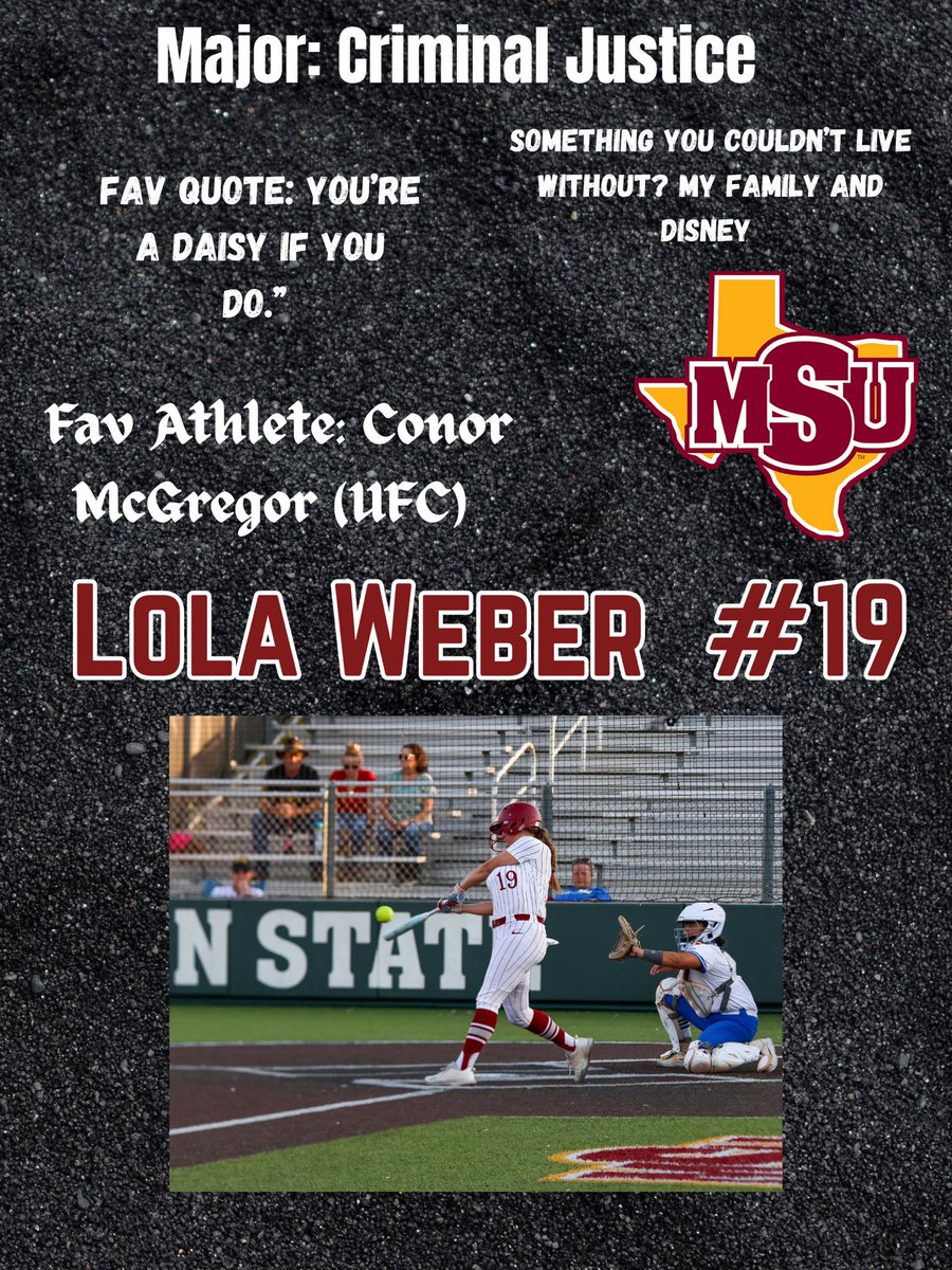 MSUTexasSB's tweet photo. Get to know Junior Lola Weber! https://t.co/IDFBwIAECB
