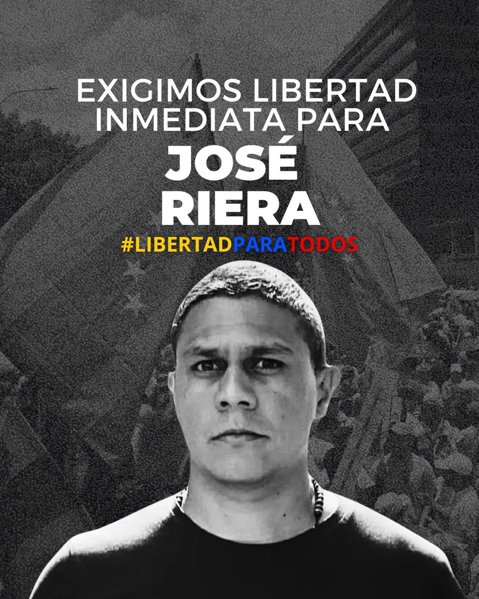 Lordacu's tweet photo. Pedimos por la liberación de los presos políticos @rolandcarreno  @freddysuperlano @joseriera23 #QueSeanTodos https://t.co/4fb67rdJHa
