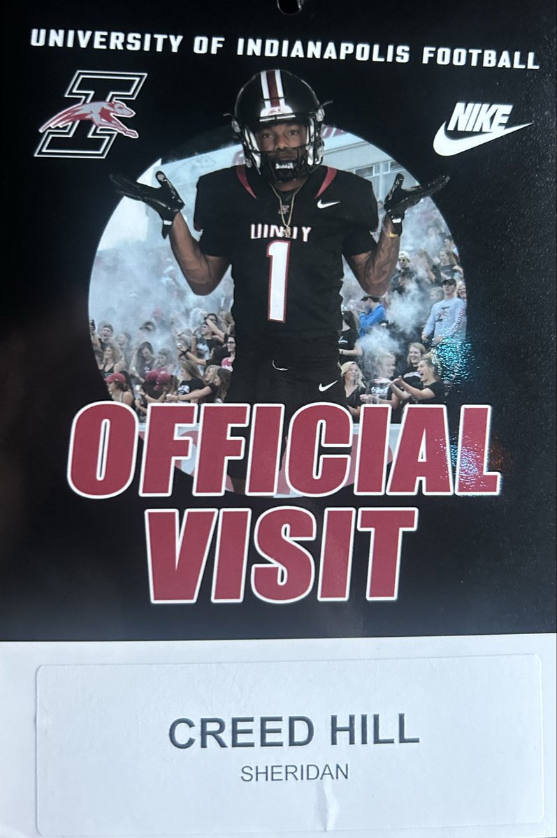 CreedHill77's tweet image. I had great time on my official visit today and I am grateful to receive an offer from @UIndyFB. Really enjoyed my conversations with @CoachBlackmon50 and seeing the facilities again.

@RMA_RedRageFB 
@RMA_Strength 
@no_paculver 
@CoachPlum_UINDY 
@KeeversChris 
@JaredLuginbill