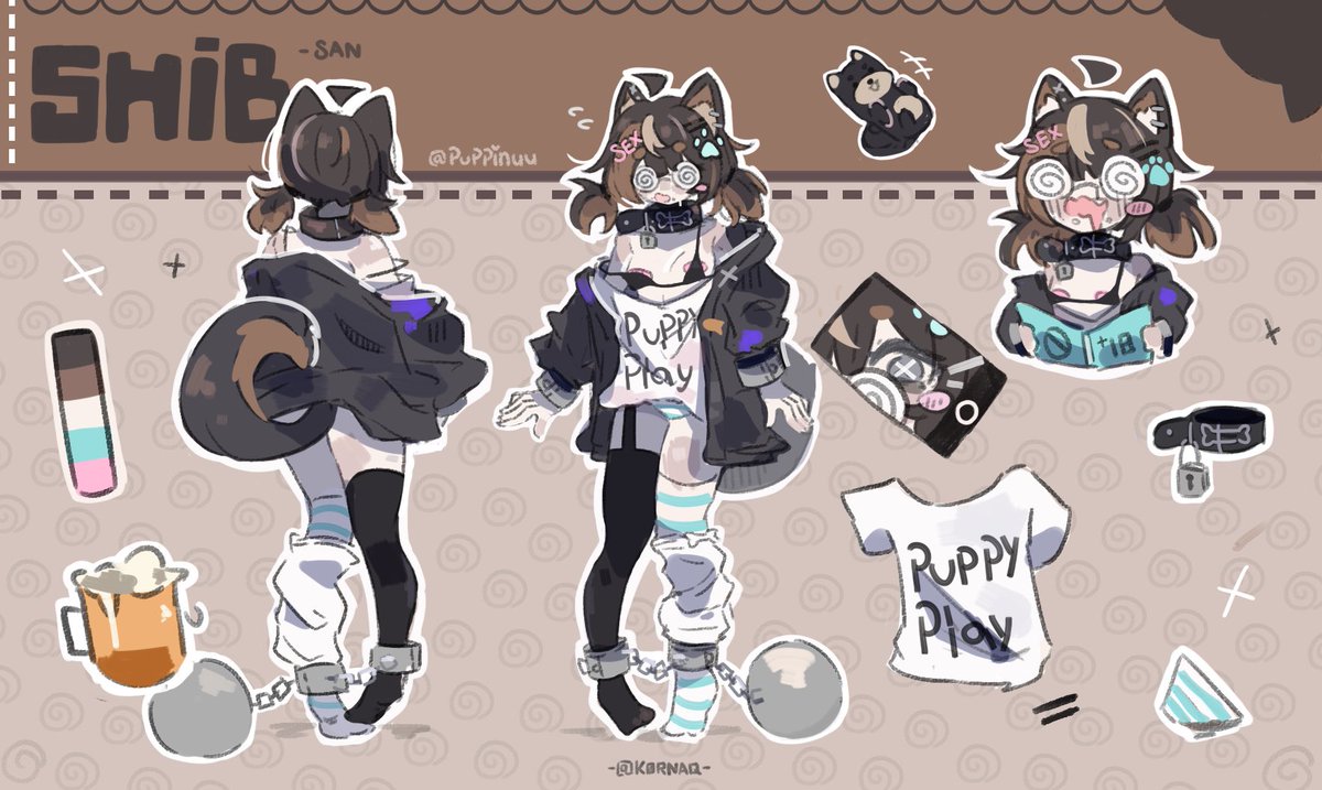 puppinuu's tweet image. hii~ im shib-san 😵‍💫🍺

an insane otaku shiba inu with a love for lots of things ecchi (╯3╰) shes supposed to be locked up somewhere… i think?