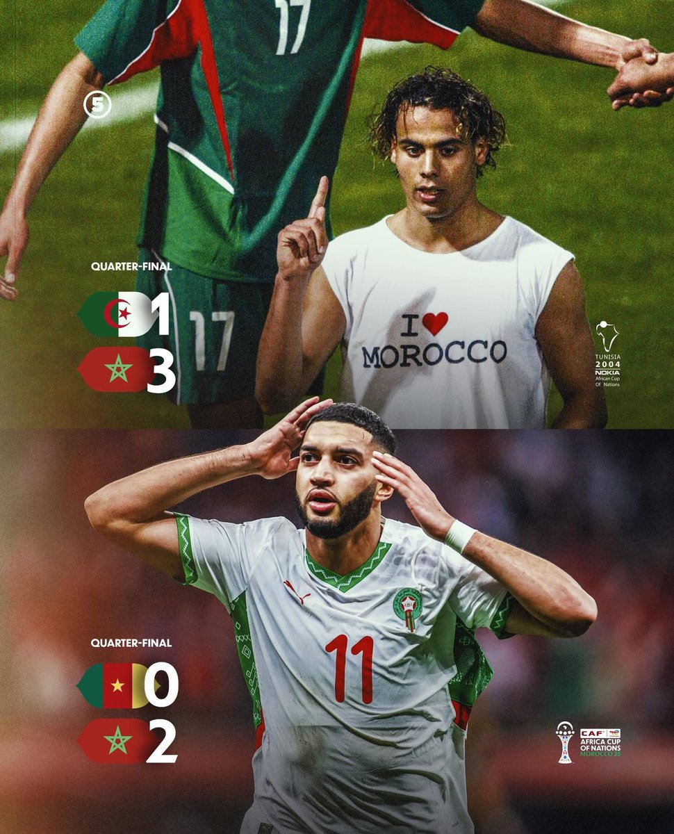 22 years later… we’re back in the AFCON semi-finals 🇲🇦🏆🔥