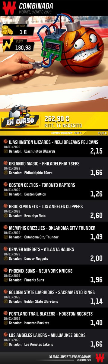 MisterNBA23's tweet photo. Victorias Cuota 180🍀 https://t.co/rhCZp8K7Lu