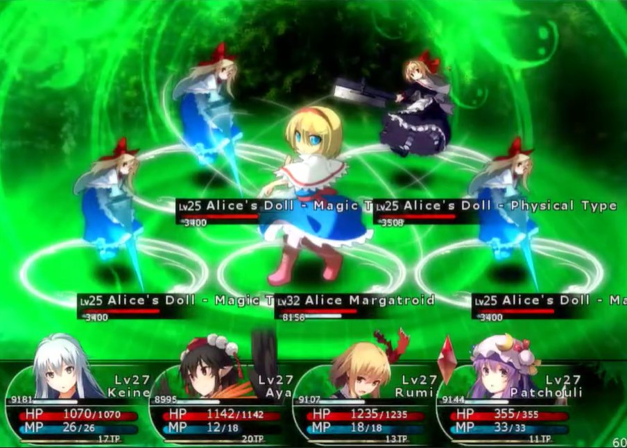 th_dailyalice's tweet image. ah Alice Margatroid, my favorite summoner-type boss fight in turn-based rpgs 👍