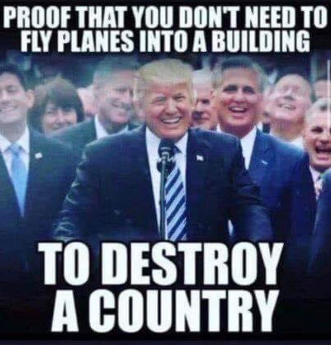 namwella1961's tweet image. GOP's lather, rinse, repeat cycle of criticizing Trump's actions, but doing nothing about it, is what's led us here.

They support impeachment, or they support a terrorist.
#ImpeachTrumpNow #TrumpTerrorist #TrumpIsUnfitForOffice #TrumpIsANationalDisgrace #trumpisvileandsouless