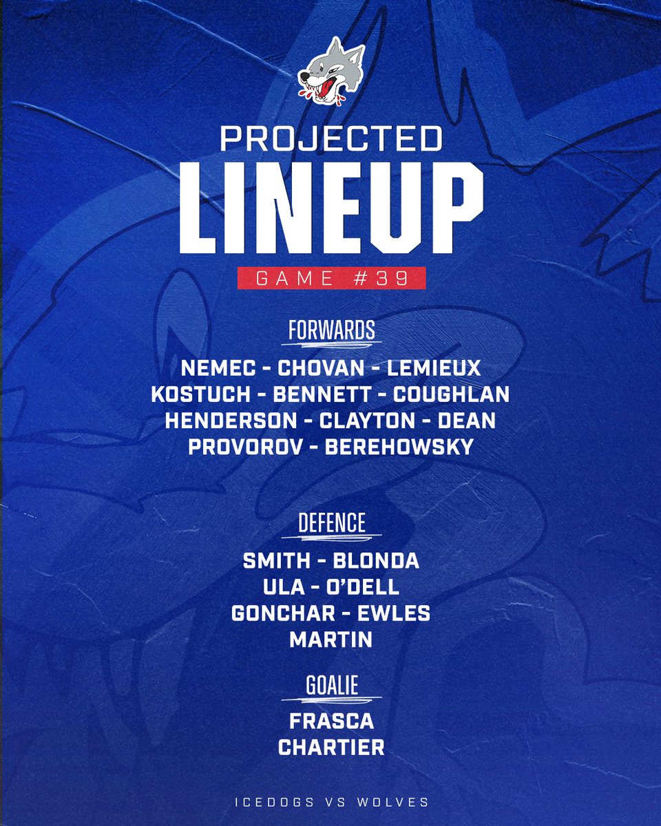 Sudbury_Wolves's tweet image. Looking a bit different tonight ⬇️⬇️⬇️

#WolvesNation