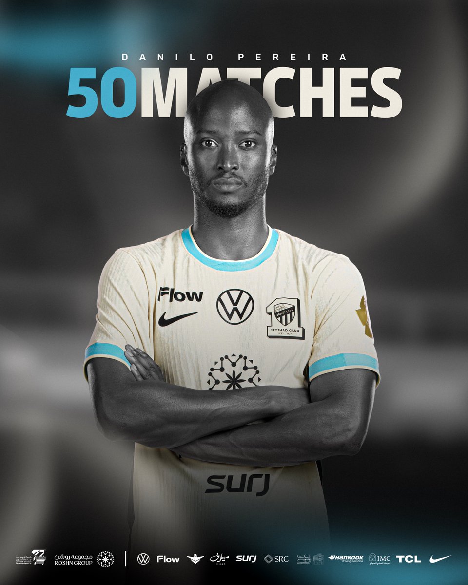 ittihad_en's tweet image. Danilo Pereira ✨🐅
50 games in Ittihad colors 🔝👏