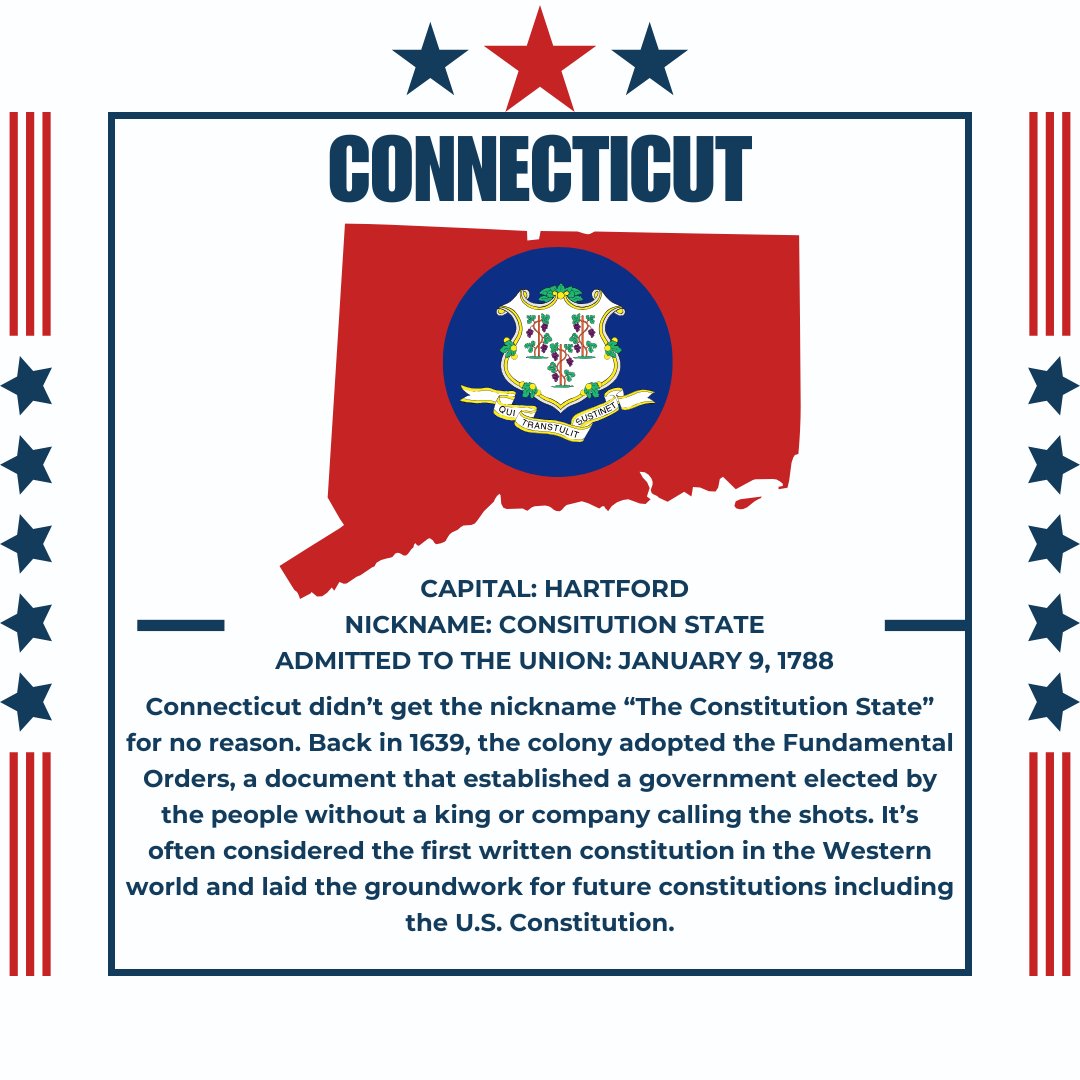GlobalExternal's tweet image. In honor of America's Semiquincentennial this year, Global External is spotlighting each state and its contributions to the Union. First up: Connecticut #50states50Facts #America250 #Connecticut
