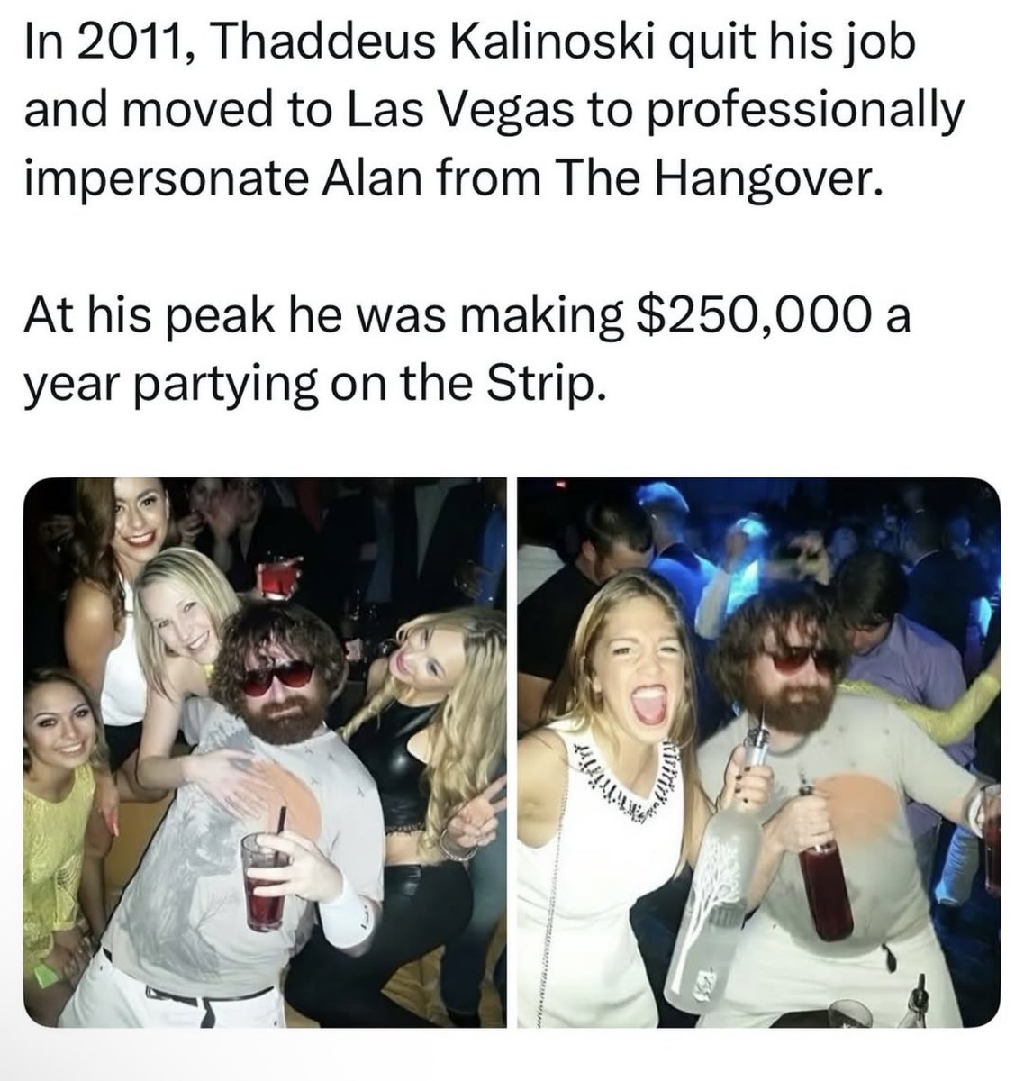 DudespostingWs's tweet image. Making $250k a year to party in Vegas