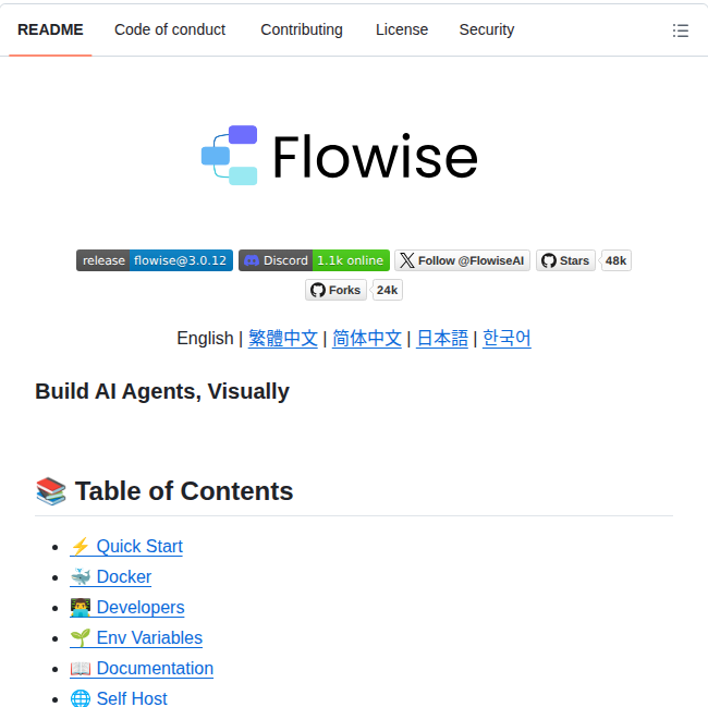 Builds AI agents visually

github.com/FlowiseAI/Flow…