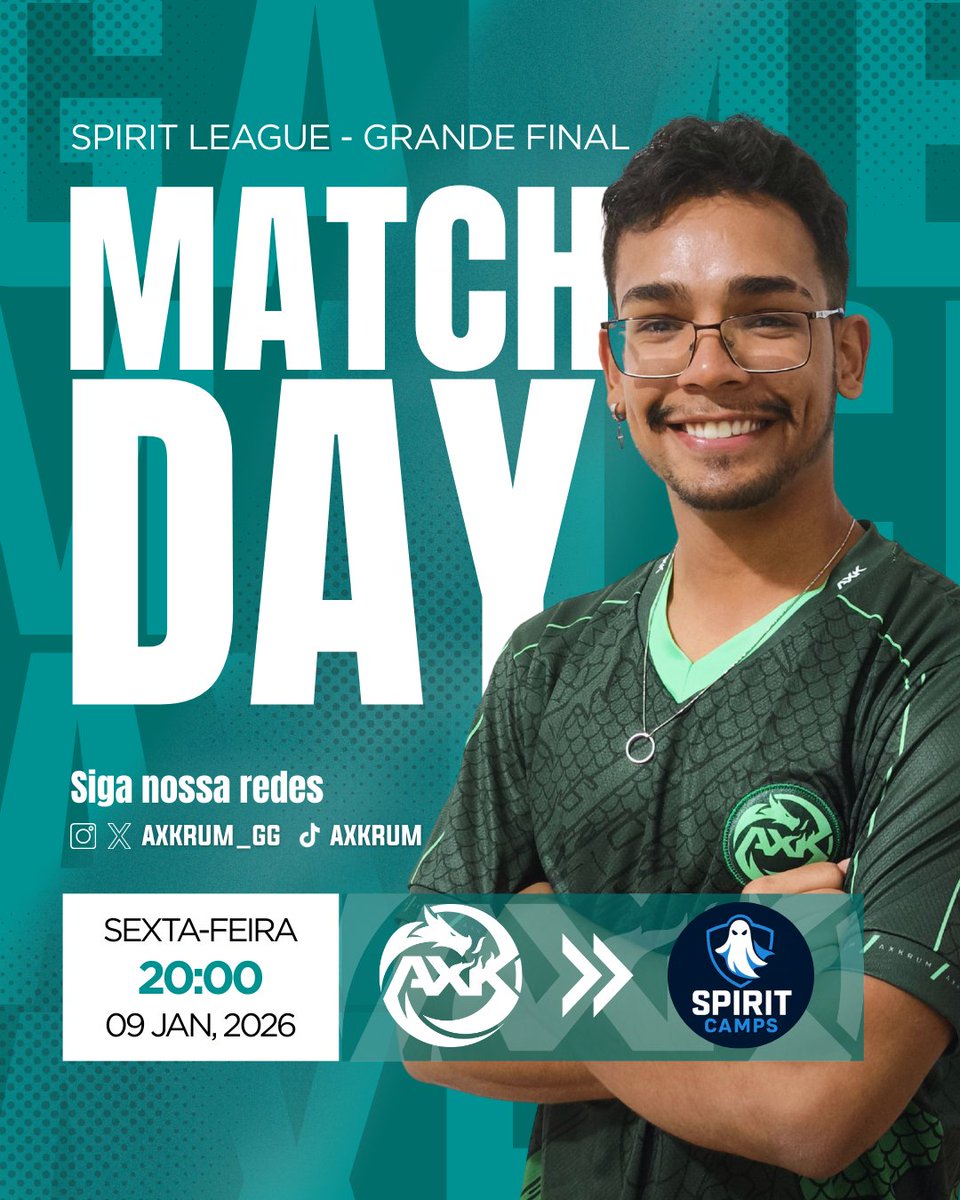 🏆 É DIA DE FINAL.

Chegamos onde poucos chegam. Hoje, a AXK entra na grande final da Spirit League para lutar pelo topo, carregando tudo o que foi construído até aqui: trabalho, evolução e confiança. 🐉

Final não se joga, se vive.

É leitura fria, execução limpa e decisão no