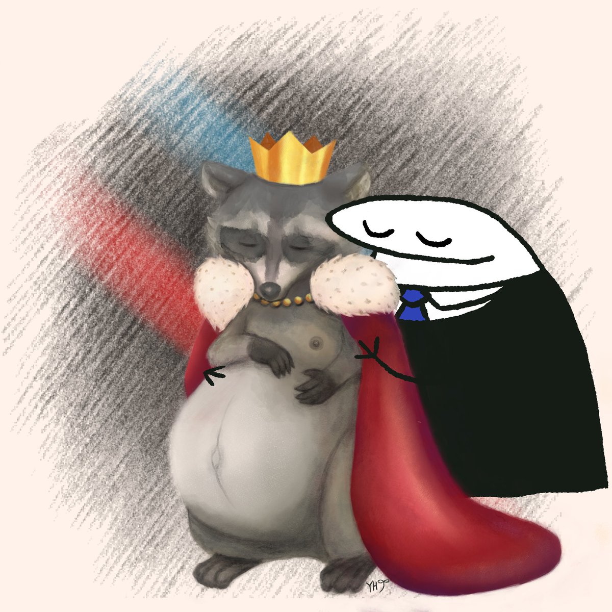 YoshieHayashii's tweet image. It's safe to say you're the big spoon at the very least.

#Mythos #SVA #LegacyOfCows