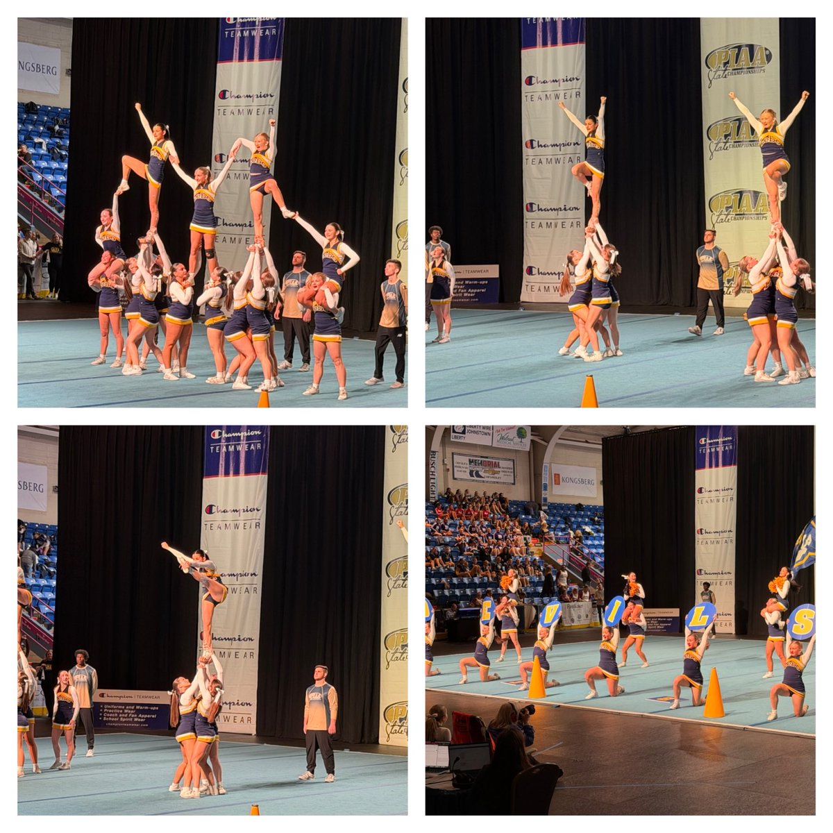 LeboAthletics's tweet photo. Great job by our Cheer Team at PIAA Championship!!  Go LEBO!! https://t.co/hC96Har0vl