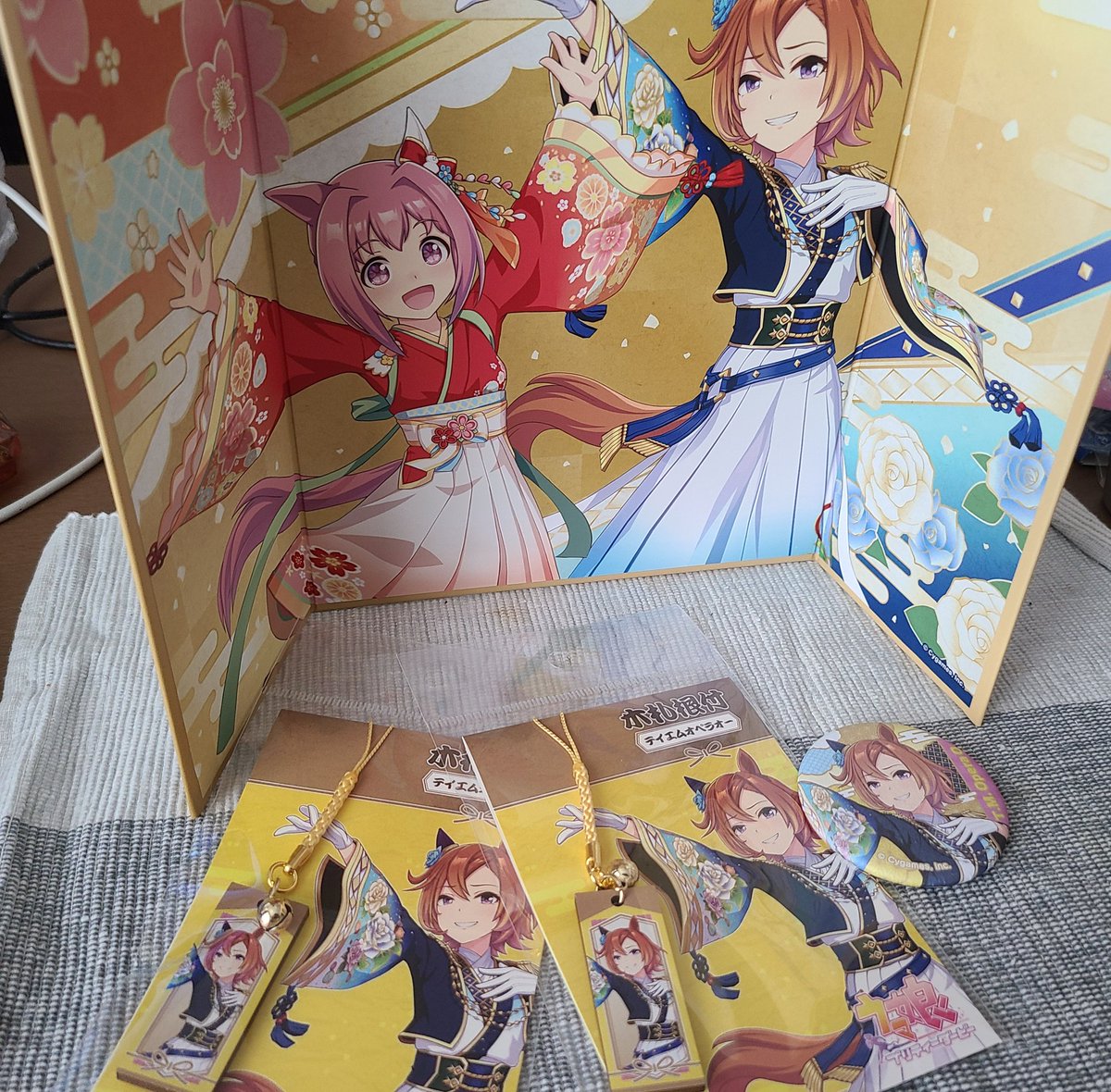 テイエムオペラオーの写真パネル 晴れ着オペラオーさんグッズが届きました