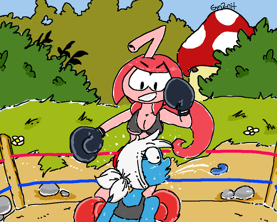 Snorks vs Smurfs, the eternal struggle.