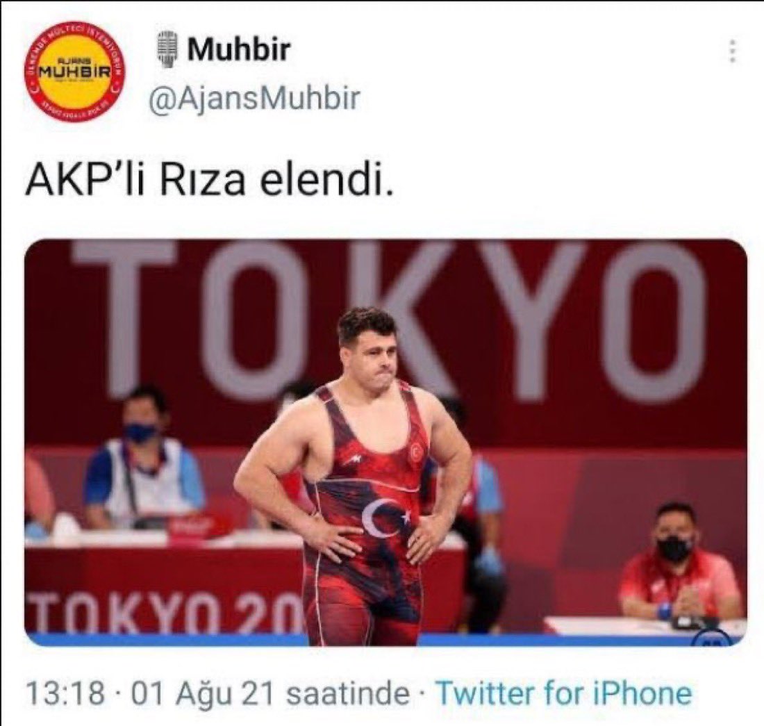 SÜHA ÇARDAKLI’ya ait güya TÜRKÇÜ Muhbir isimli anonim haber sitesinin, TÜRKİYE’yi temsil eden MİLLİ sporcunun elenmesini haber olarak giriş şekli.