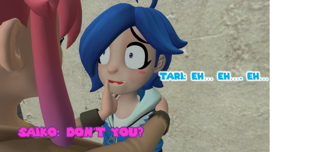 FLNNG_'s tweet photo. My mom used to say you have to eat everything and you'll never starve... good advice, very wise. Anyway, poor Tari, I don't think even Meggy could leave her in that state. #Smg4tari #smg4 #smg4saiko #Yuri #SMG4fanart #satari #SaikoxTari #TarixSaiko https://t.co/0S2DVpDzZA
