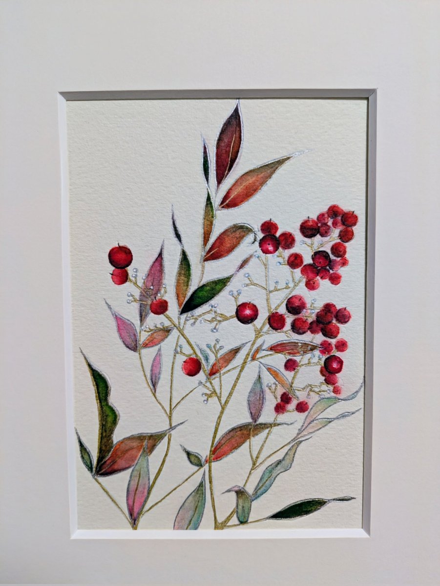 SuibokugaSendai's tweet photo. 晩翠画廊の新春小品展『紅と白』展示します。
日本画「金波銀波」、水墨画「雪の松島」、墨彩画「南天」

1月 6日(火)~11 日(日) 　　
11:00～19:00（最終日は17:00まで） 
晩翠画廊
土曜日　昼11-13時　日曜日　終日　
在廊します。

#晩翠画廊
#inkwashpainting
#suibokuga 
#contemporaryart https://t.co/PQqd57KgKy