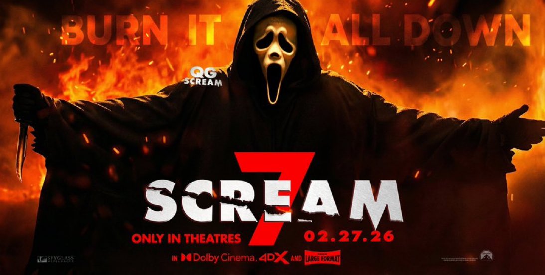 britneyvinyl's tweet image. OBSESSED WITH THE NEW SCREAM 7 POSTER.