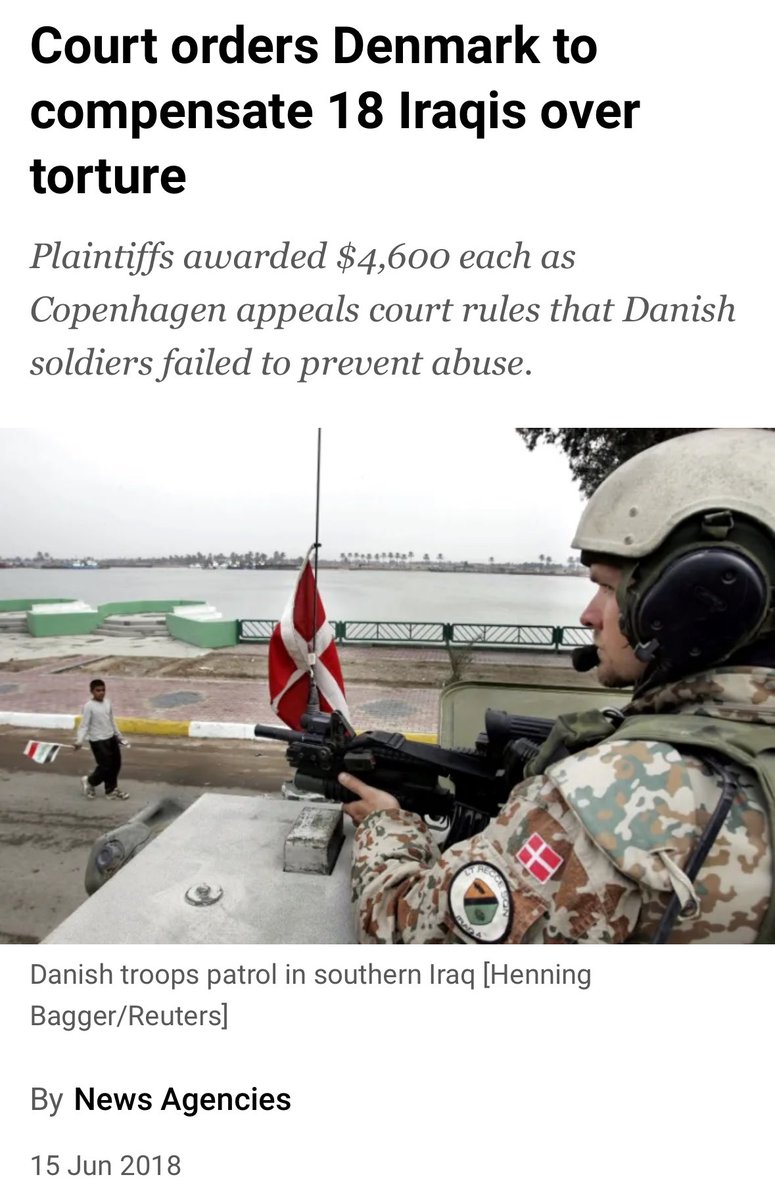 SocialistMMA's tweet image. Denmark helped the United States implement a mass torture program in Iraq which included the torture of civilians 

Nobody should feel bad for them. They are slaves to the United States and now being treated like it. I hope they lose Greenland idgaf