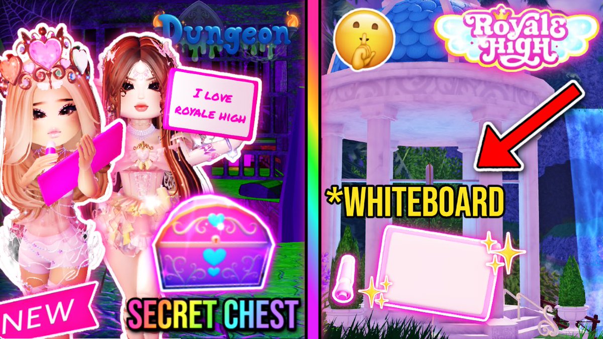 RoyaleLunaa's tweet photo. HOW TO GET the WHITE BOARD/DRY ERASE BOARD in Royale high *2 SECRET CHEST* | Royale High Roblox
https://t.co/RJn2m6YI7T

NEW LONG FORM VIDEO OUT NOW GO WATCH! 💗 @RoyaleHighValks https://t.co/SG6sQUfRvg
