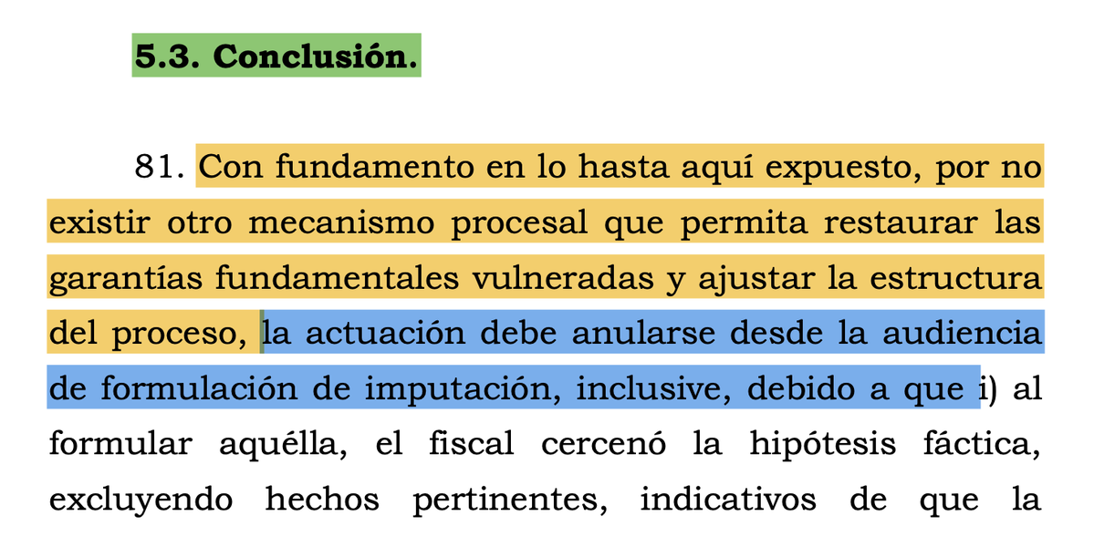 luisjimenezro's tweet image. En alguna oportunidad un colega me preguntó si conocía una decisión de la Corte Suprema en la que, al anular la actuación desde la audiencia de formulación de imputación, se dispusiera la libertad del procesado por no poder mantenerse la medida de aseguramiento.

La decisión que…