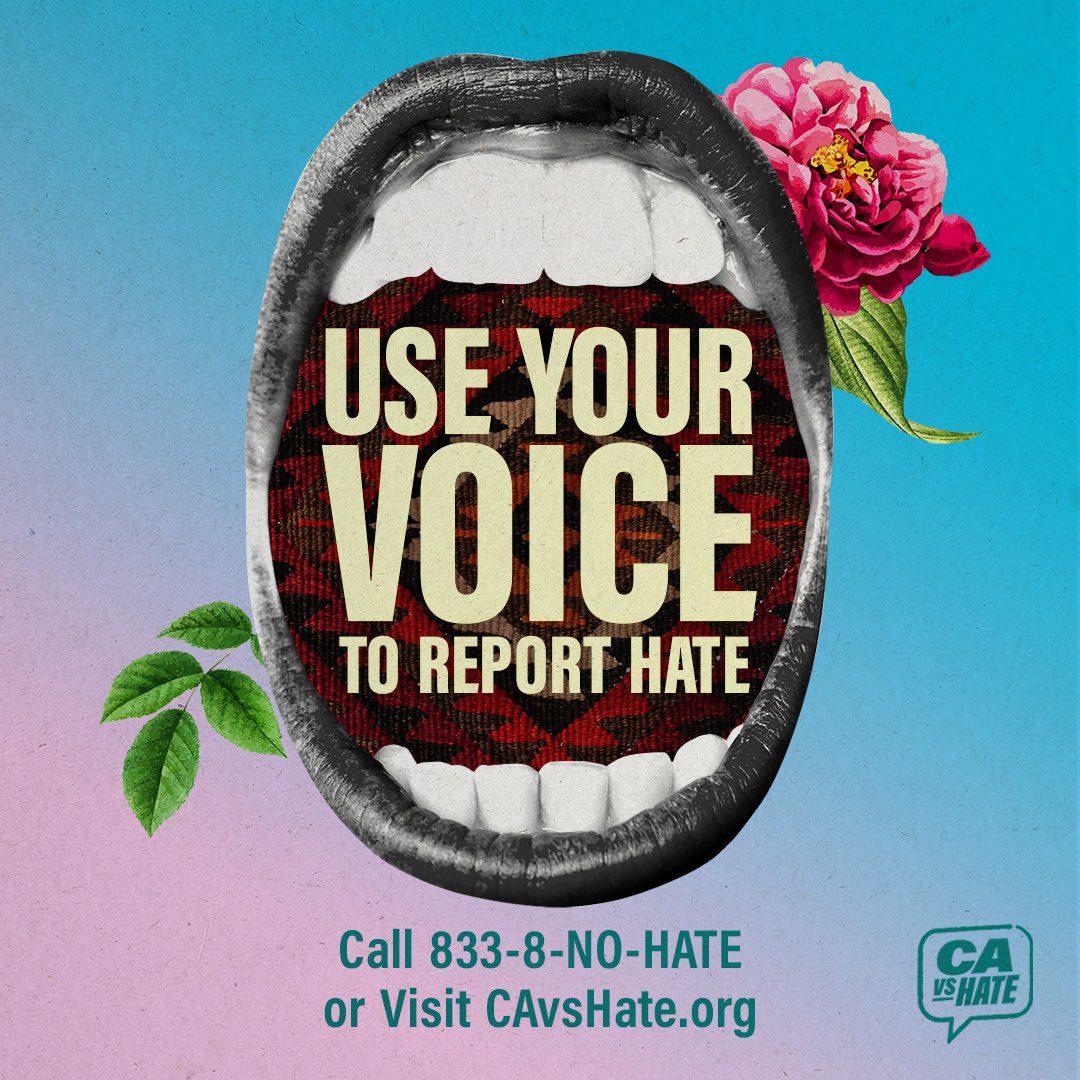 It's #UnitedAgainstHateWeek! We are mobilizing to stand with those impacted by hate incidents. Let's unite and create a stronger, more inclusive California together. Your voice matters. #CAvsHate #UAHW2025 app.sosha.ai/s/nFHtM6XG