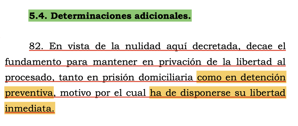 luisjimenezro's tweet image. En alguna oportunidad un colega me preguntó si conocía una decisión de la Corte Suprema en la que, al anular la actuación desde la audiencia de formulación de imputación, se dispusiera la libertad del procesado por no poder mantenerse la medida de aseguramiento.

La decisión que…