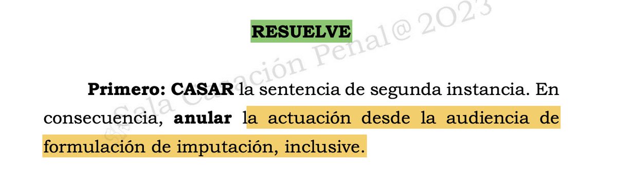 luisjimenezro's tweet image. En alguna oportunidad un colega me preguntó si conocía una decisión de la Corte Suprema en la que, al anular la actuación desde la audiencia de formulación de imputación, se dispusiera la libertad del procesado por no poder mantenerse la medida de aseguramiento.

La decisión que…