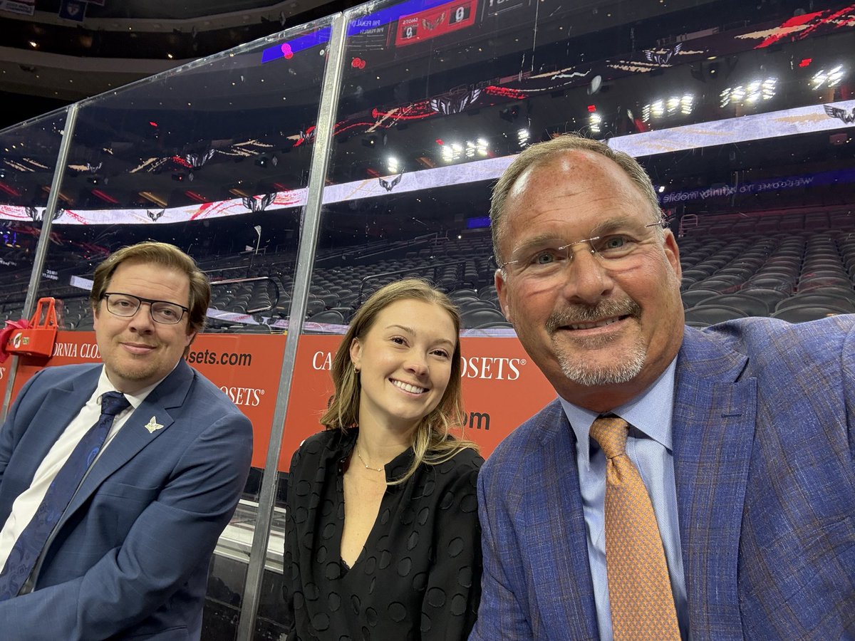 scottgabes8's tweet photo. The broadcast team ready to roll! Go @NLLwings @BSmithFlyers @_marymcg ESPN+ https://t.co/2hqemtb791