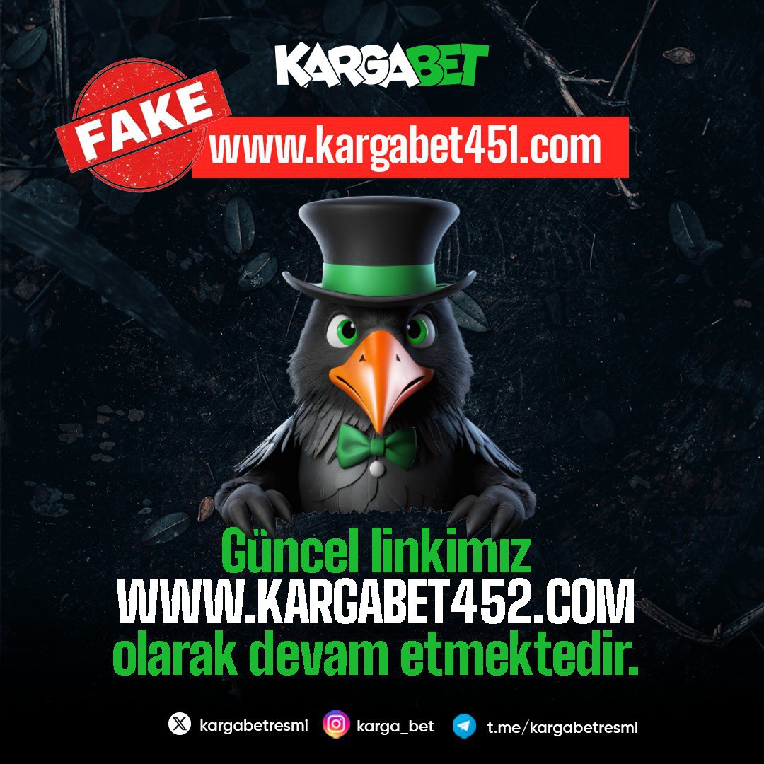 Değerli Üyelerimiz,

kargabet451.com bize ait değildir.

Güncel adresimize karga.bet kısa linkimizi kullanarak erişebilirsiniz.

Sahte sitelere karşı sürekli olarak kısa linkimizi kullanınız.

Güncel adresimiz kargabet452.com dur.