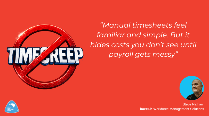TimeHubNZ's tweet photo. A manual timesheet might feel familiar and simple. 

But it hides costs you don’t see until payroll gets messy. 

Want clearer payroll, better job costing, and less rework in 2026?

 Read more: https://t.co/WhVVIYXGNc
 
or visit https://t.co/fPOekJ1jWM https://t.co/OeUAg8iC37