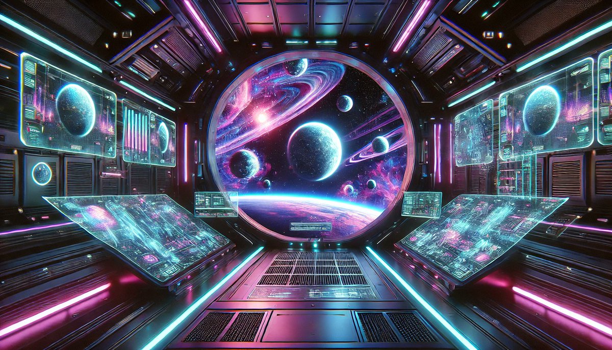 K_AI_Music's tweet photo. Cyberpunk Cosmic View – AI-Generated Spacecraft Interior Over Alien Planets
🌌Explore more out-of-this-world inspiration on: https://t.co/NJuOd5wC9a
#CyberpunkArt #AIGeneratedArt #SciFiSpace #FuturisticDesign #DeepSpaceView #CosmicAesthetic #SpaceExploration #KAIMusicACK https://t.co/ayMvqsSDqT