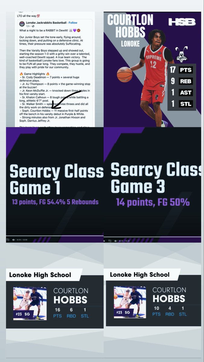 __courtlonhobbs's tweet image. couple highlight performances from some games before conference play
@VortexSportsARK @PrepHoops_AR @ARScrappers @ARPrepSports @GradyMajors @tctabler @ETTaylor79 
@KevinMoses38 @Ballislife @KDTrey5 
@OvertimeElite @Pure_Prospects @ArkansasGems #GodFirst #sophomore