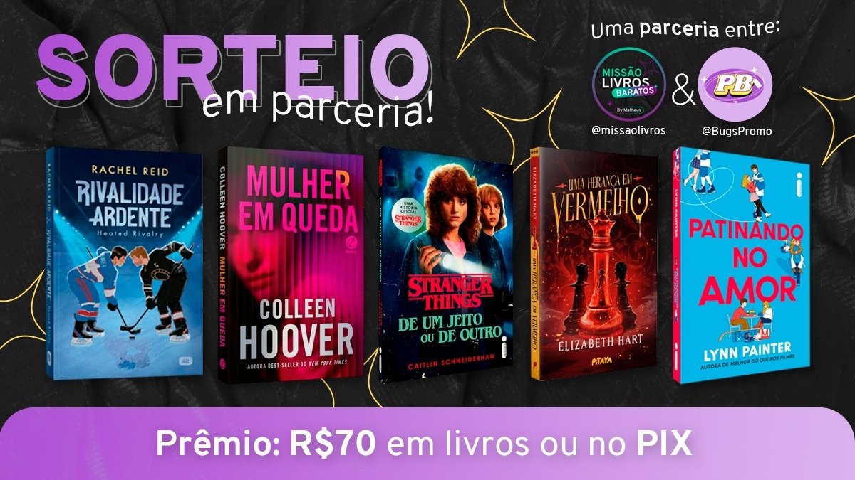 BugsPromo's tweet image. 💜 SORTEIO EM PARCERIA 🖤 

🏅 PRÊMIO:
—  R$70 em livros ou p1x 
—  01 ganhador

📌 REGRAS:
— Seguir @missaolivros e @BugsPromo 
— Dar RT aqui sem citar
— Comentar o prêmio desejado

🍀 Resultado 16/01