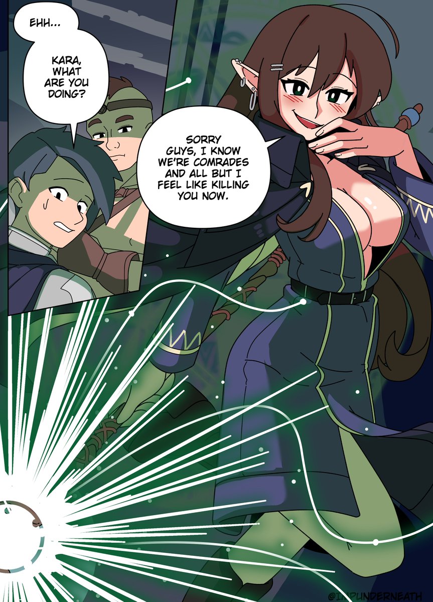 #tsf #possession mini-comic: A mage accidently releases the funny bunny ancient evil and has her body stolen.