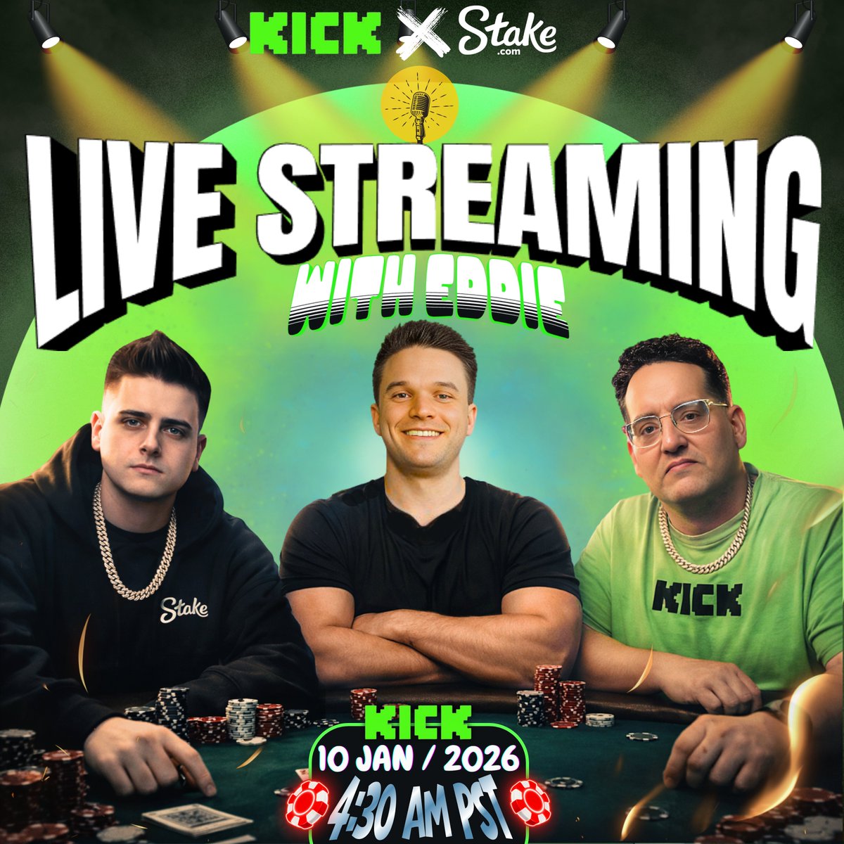 demize21's tweet image. 🚨Going live with eddie on Kick!!

TIME ⏰ : 4:30 AM PST/7:30 AM EST

Come hang out with us and get in the chat!!

Doing Giveaways on stream 👀

🚨 Dialy live on: kick.com/demize

Make sure you follow 👇 
@rosspicks @demize21 @StakeEddie @Stake
  
♻️Rt + ❤️ like this post