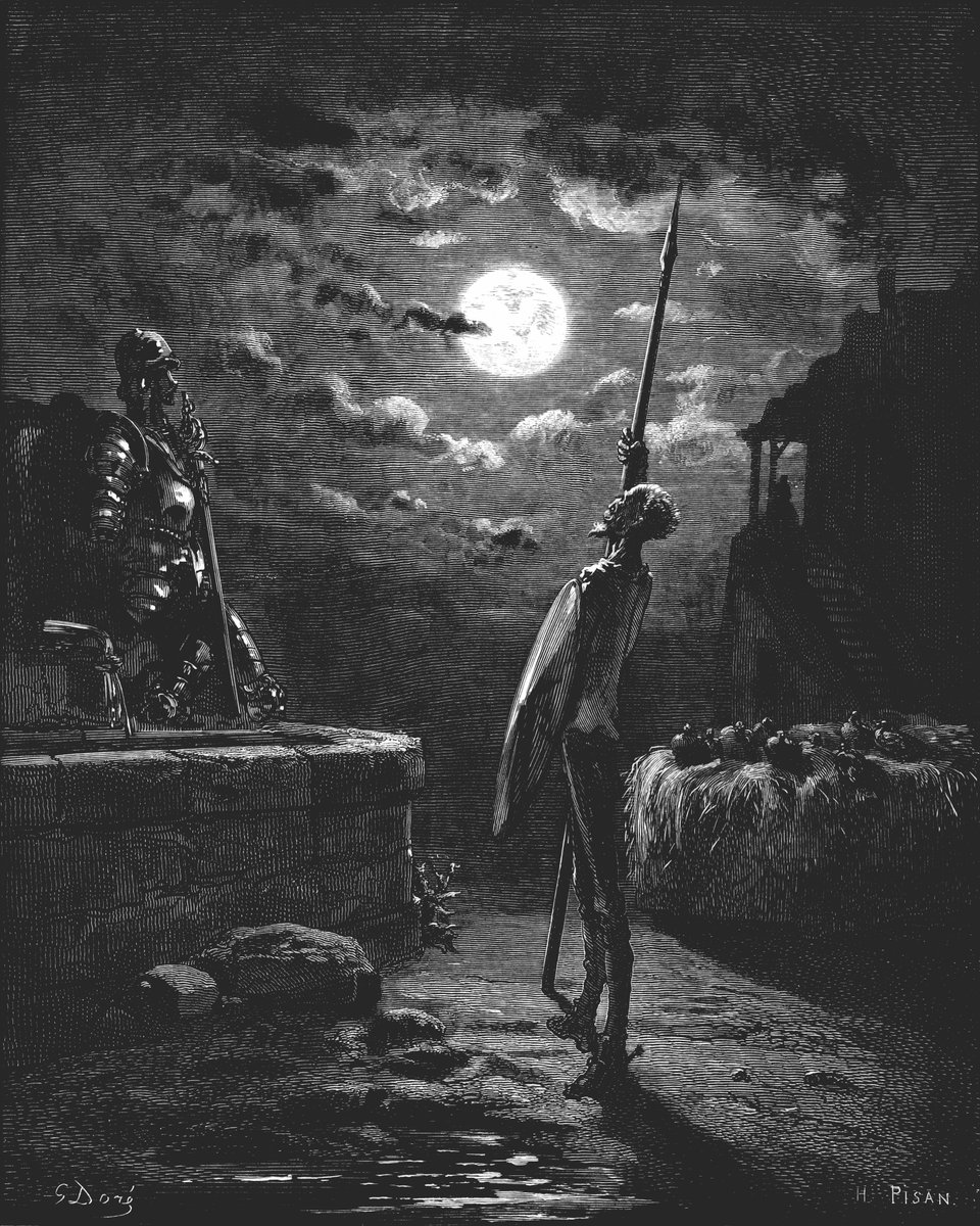 Miguel de Cervantes 'Don Quixote' illustrated by Gustave Dore, 1863.