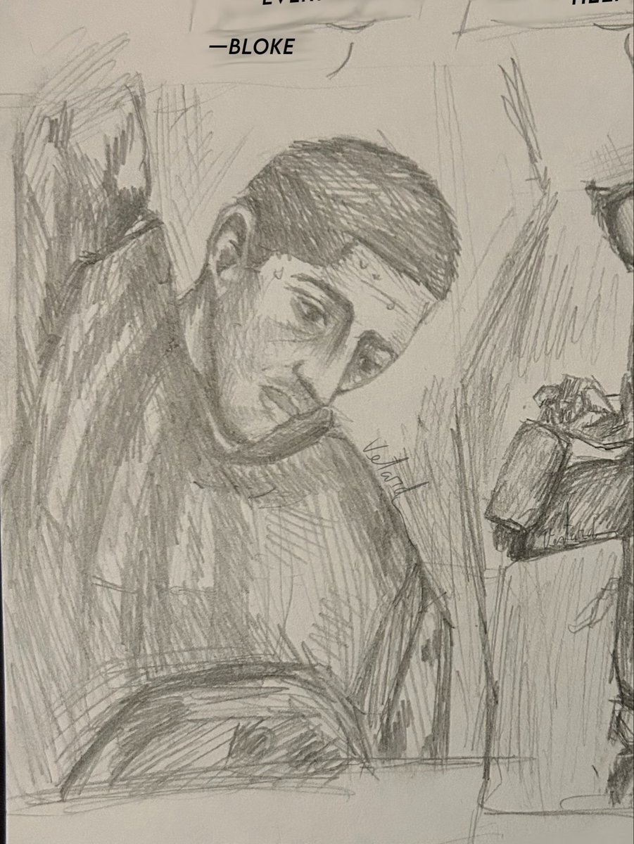 v3st4rd's tweet photo. Scene w Bloke and W.Bonnie drawn traditionally 🫶🏻🫶🏻 
(Could have turned out better butttt at the start it was js ment to be a doodle 😔😔, also sorry if i have some mistakes in the sentences, i may have heard them incorrectly 🥲) #jgems https://t.co/Hum0ST2Djd