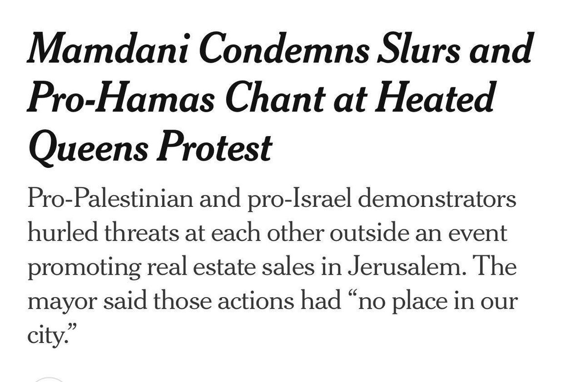 NYCMayor's tweet image. As I said earlier today, chants in support of a terrorist organization have no place in our city. We will continue to ensure New Yorkers’ safety entering and exiting houses of worship as well as the constitutional right to protest.
