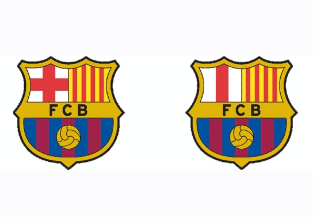 ElGatSaberut's tweet image. Efectivament l'escut del Barça apareix alterat en molts països musulmans, i ja es comença a veure així també a Barcelona. Per què? En primer lloc cal recordar que el club no ha autoritzat fer cap modificació a l'escut. Per tant, parlem de samarretes, banderes i d'altres productes…