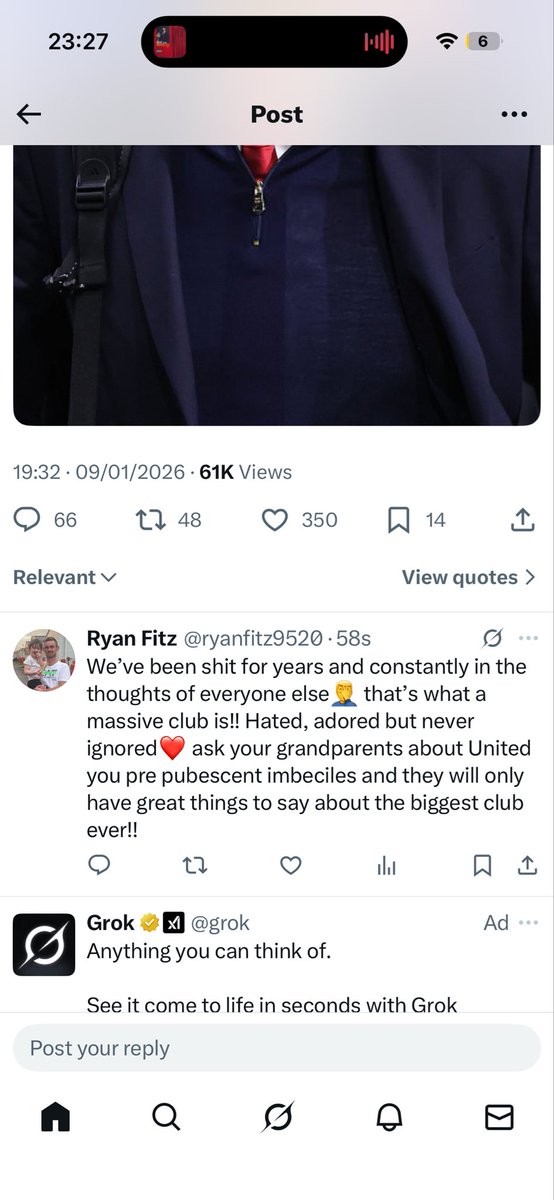 This is what you have to see online every day supporting the biggest club on the planet🤷‍♂️