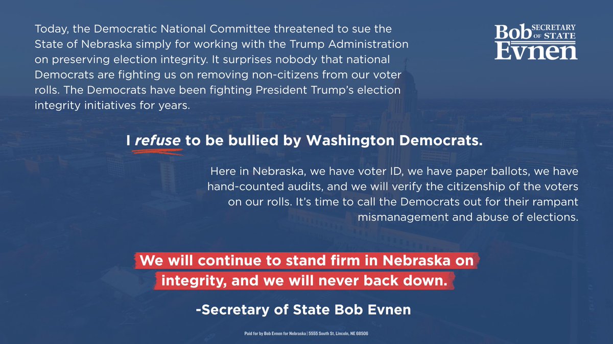 Bob Evnen for Nebraska tweet media