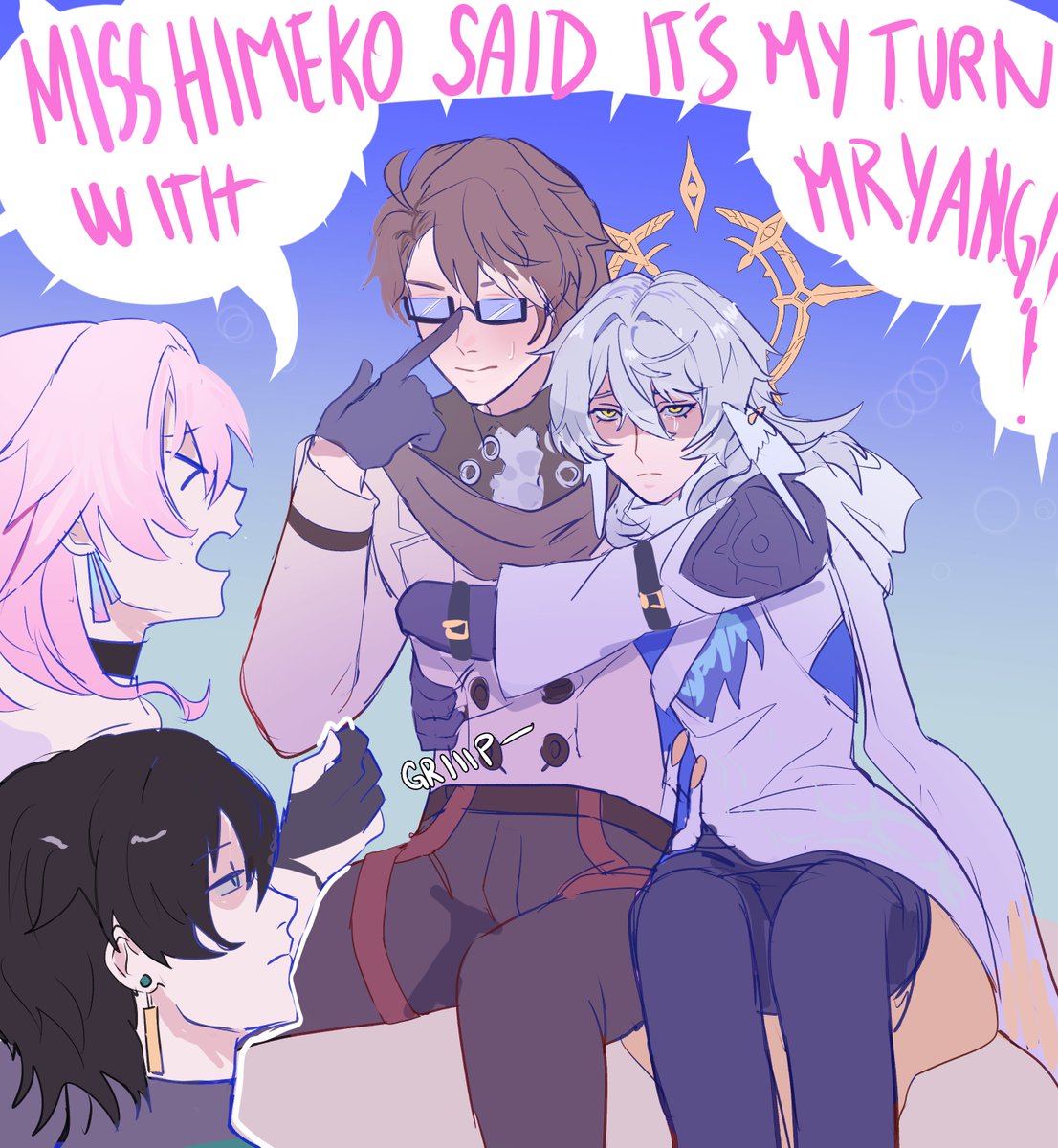 cherished_you's tweet image. newbie sunday doesn't know the rules and hogs all the turns with mr. yang
#sunwelt