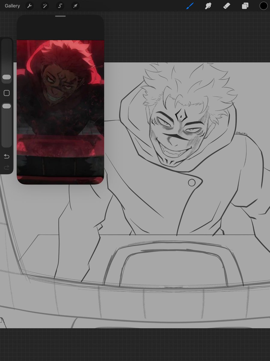 MeeliMilo's tweet image. A little WIP of #Sukuna