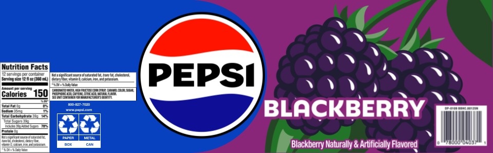 WaPoPGS's tweet image. [@PGSimBackup]
Due to a return in Arkansas blackberry production, Pepsi has announced a blackberry flavor that will hit the shelves "within 3 month's time," said Pepsi's marketing chief. Reports are coming in of tastetesters describing the drink as "the best thing I've had."