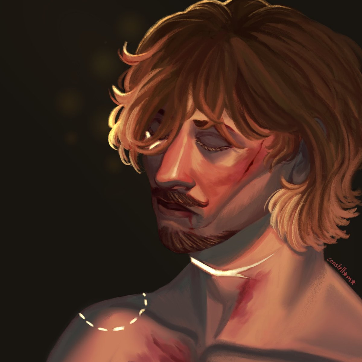 constellama's tweet image. I am not immune to drawing Arthur pretty with glowing scars. For the third time now

#malevolent #malevolentpodcast