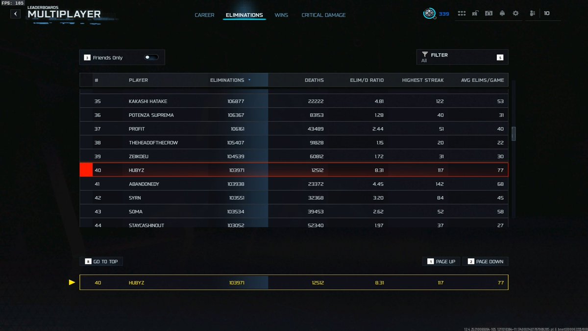 Top 1 BR Kills e Top 40 Global